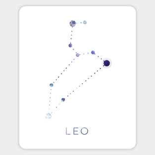 LEO STAR CONSTELLATION ZODIAC SIGN Sticker